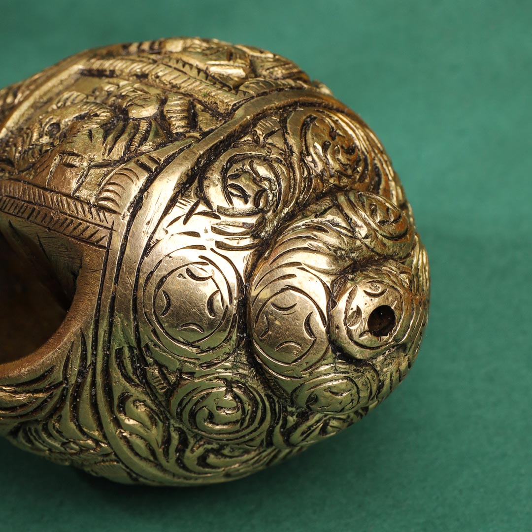 Brass Lord Ganesha Conch (2.2 Inch) Vedansh Craft