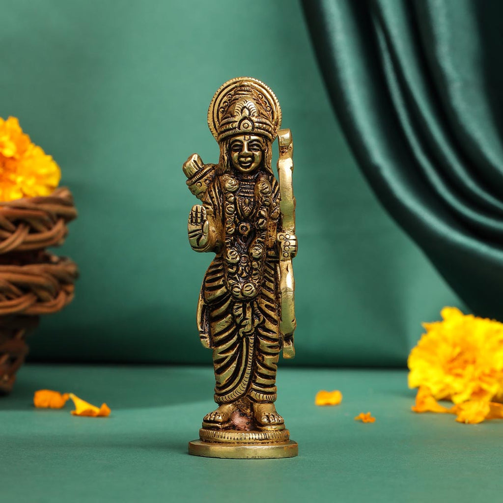 Brass Superfine Lord Ram Idol (4.5 Inch) Vedansh Craft