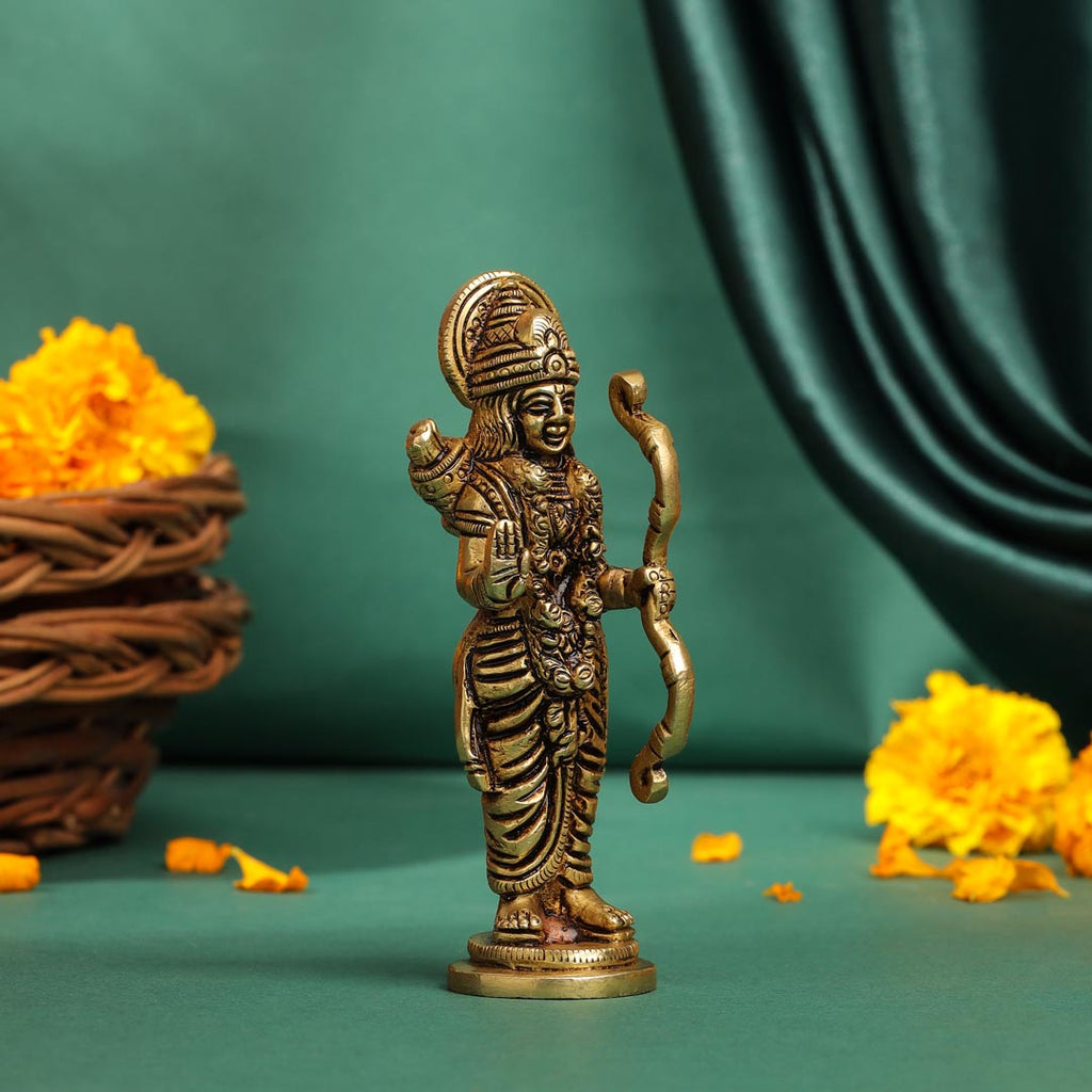 Brass Superfine Lord Ram Idol (4.5 Inch) Vedansh Craft