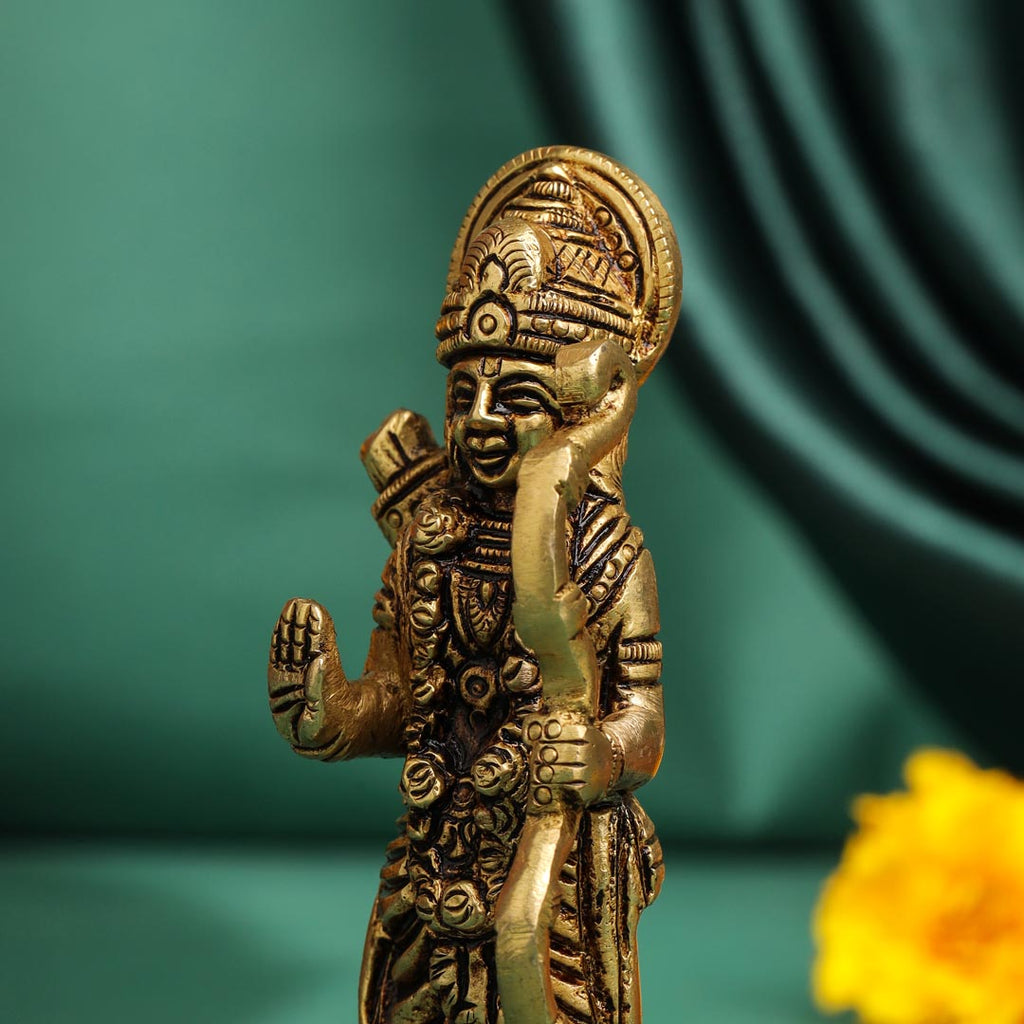 Brass Superfine Lord Ram Idol (4.5 Inch) Vedansh Craft
