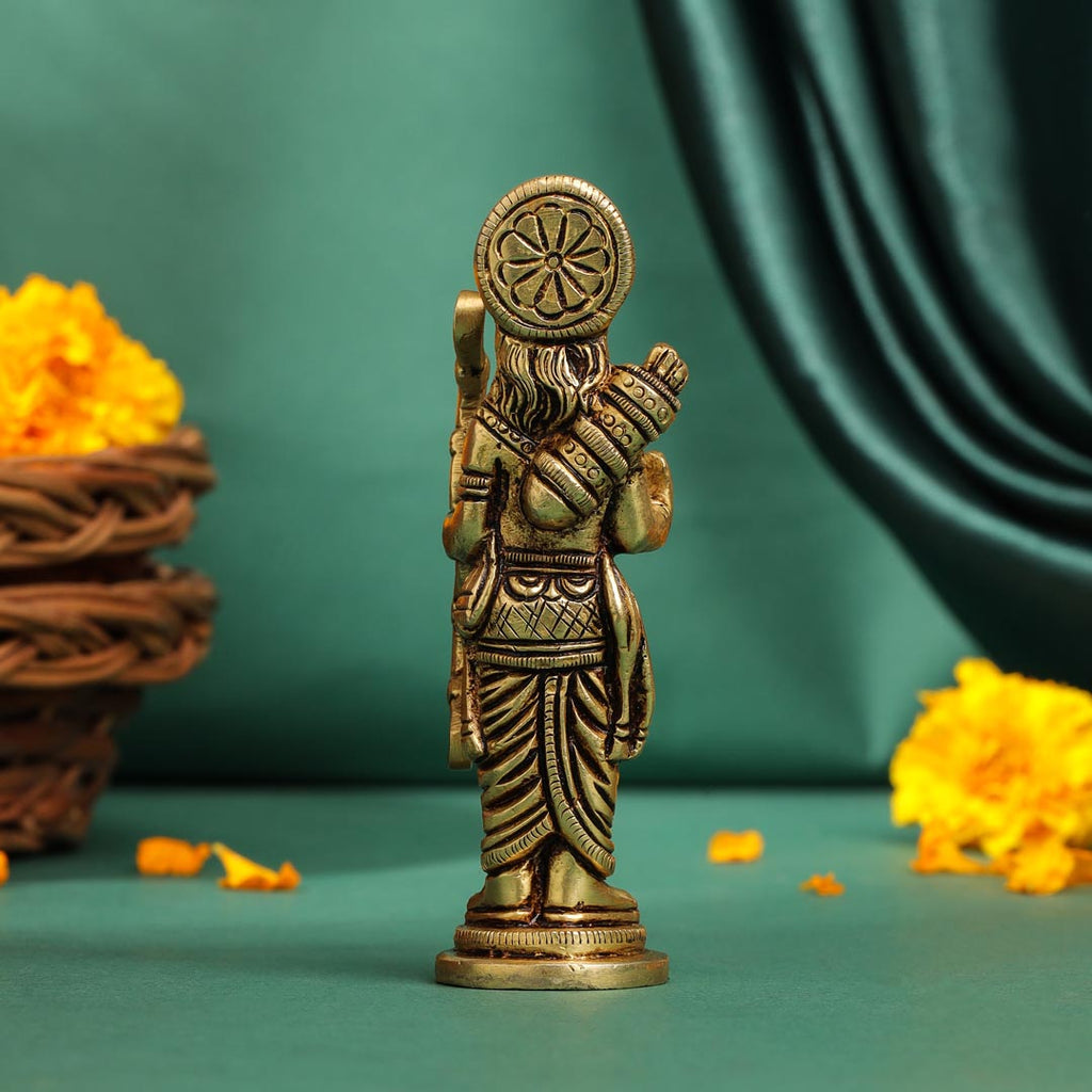 Brass Superfine Lord Ram Idol (4.5 Inch) Vedansh Craft