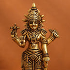 Brass Superfine Lord Vishnu On Lotus Idol (6 Inch) Vedansh Craft