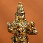 Brass Lord Dhanvantari Idol (6.5 Inch) Vedansh Craft