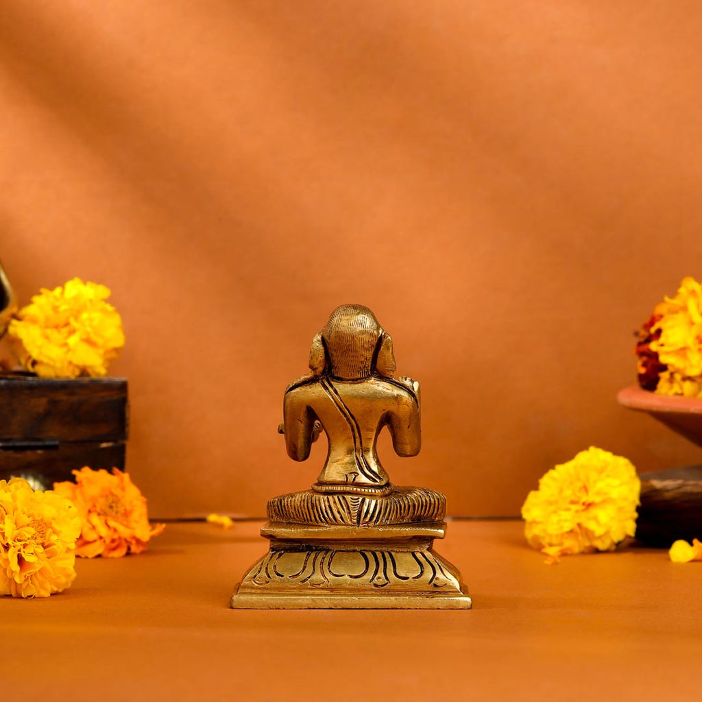 Brass Superfine Swami Ramanuja Idol (4 Inch) Vedansh Craft