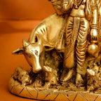 Brass Lord Dattatreya Idol (6.5 Inch) Vedansh Craft
