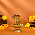 Brass Nandi Mukhshivlingam Idol (5 Inch) Vedansh Craft