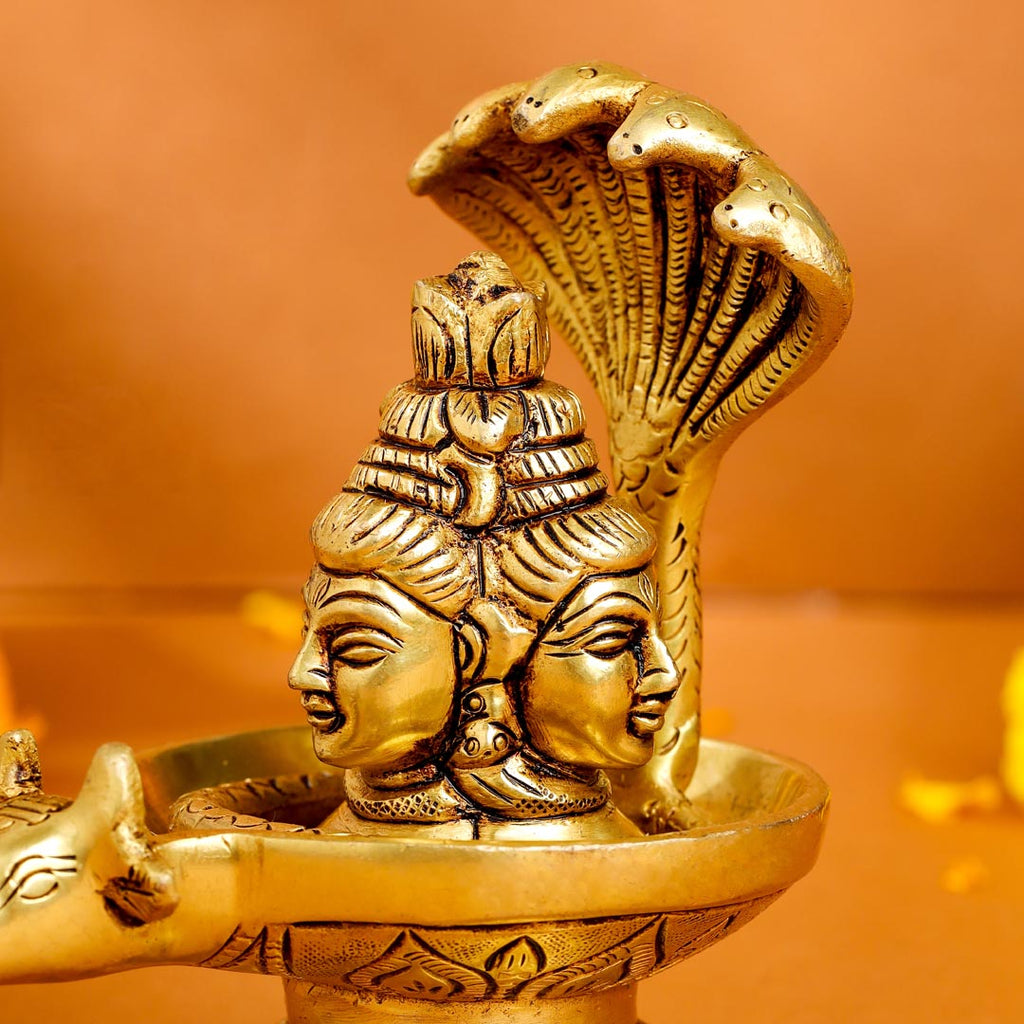 Brass Nandi Mukhshivlingam Idol (5 Inch) Vedansh Craft