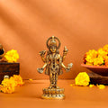 Brass Lord Dhanvantari Idol (6 Inch) Vedansh Craft