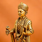Brass Swami Narayan Idol (6.2 Inch) Vedansh Craft