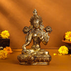 Brass Tara Devi Idol (8.2 Inch) Vedansh Craft