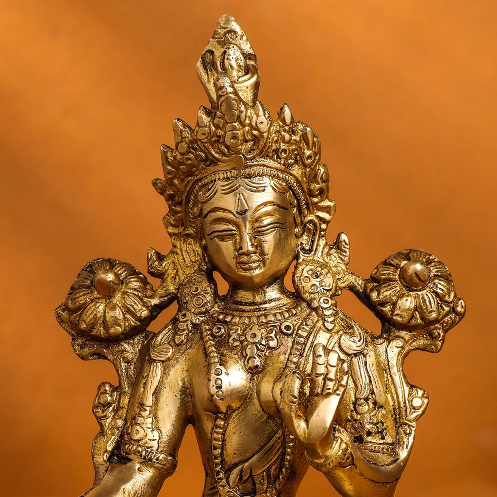 Brass Tara Devi Idol (8.2 Inch) Vedansh Craft