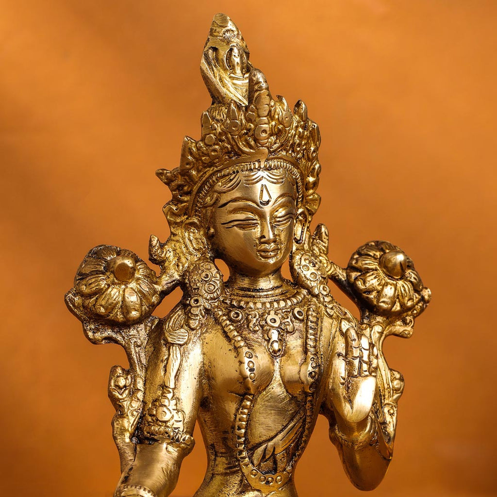 Brass Tara Devi Idol (8.2 Inch) Vedansh Craft