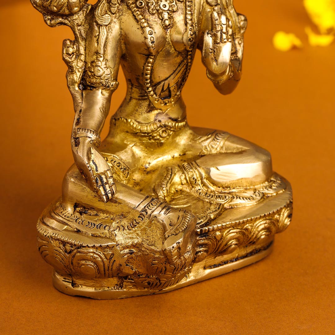 Brass Tara Devi Idol (8.2 Inch) Vedansh Craft