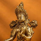 Brass Tara Devi Idol (8.2 Inch) Vedansh Craft