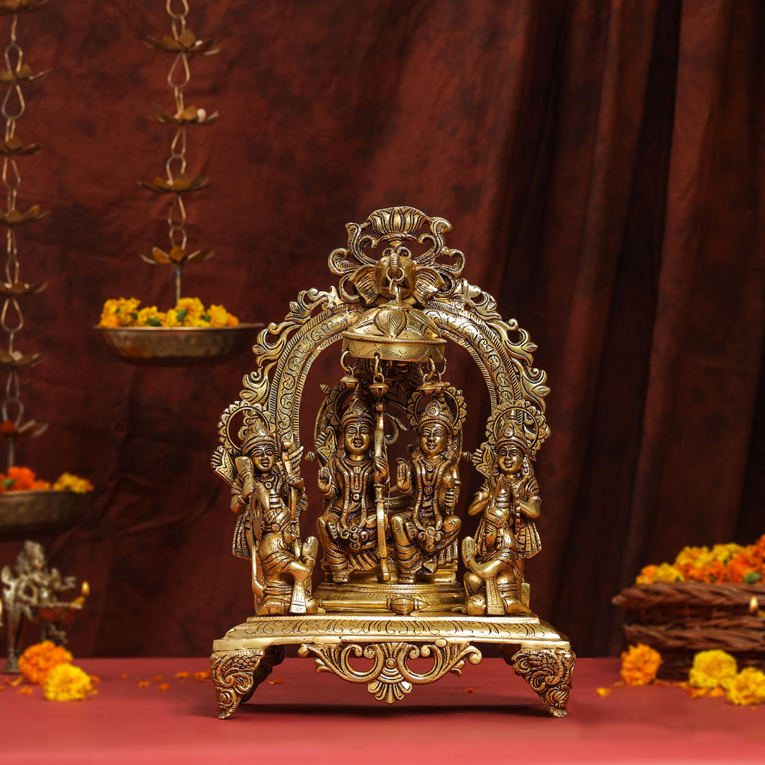 Brass Superfine Majestic Ram Darbar Statue (17 Inch) Vedansh Craft