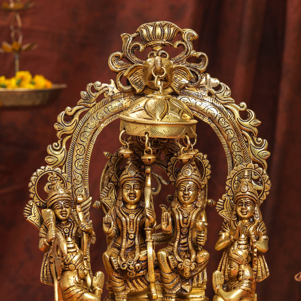 Brass Superfine Majestic Ram Darbar Statue (17 Inch) Vedansh Craft