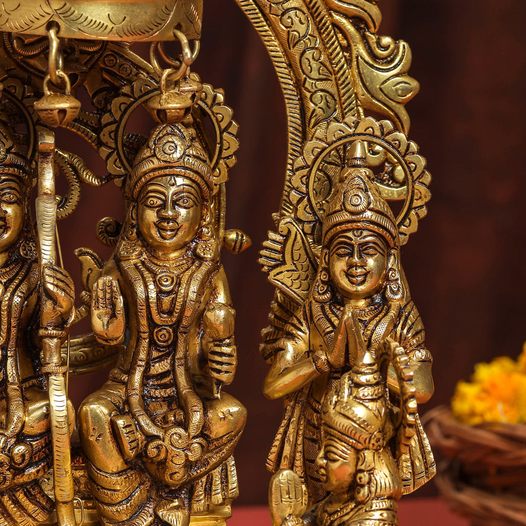 Brass Superfine Majestic Ram Darbar Statue (17 Inch) Vedansh Craft