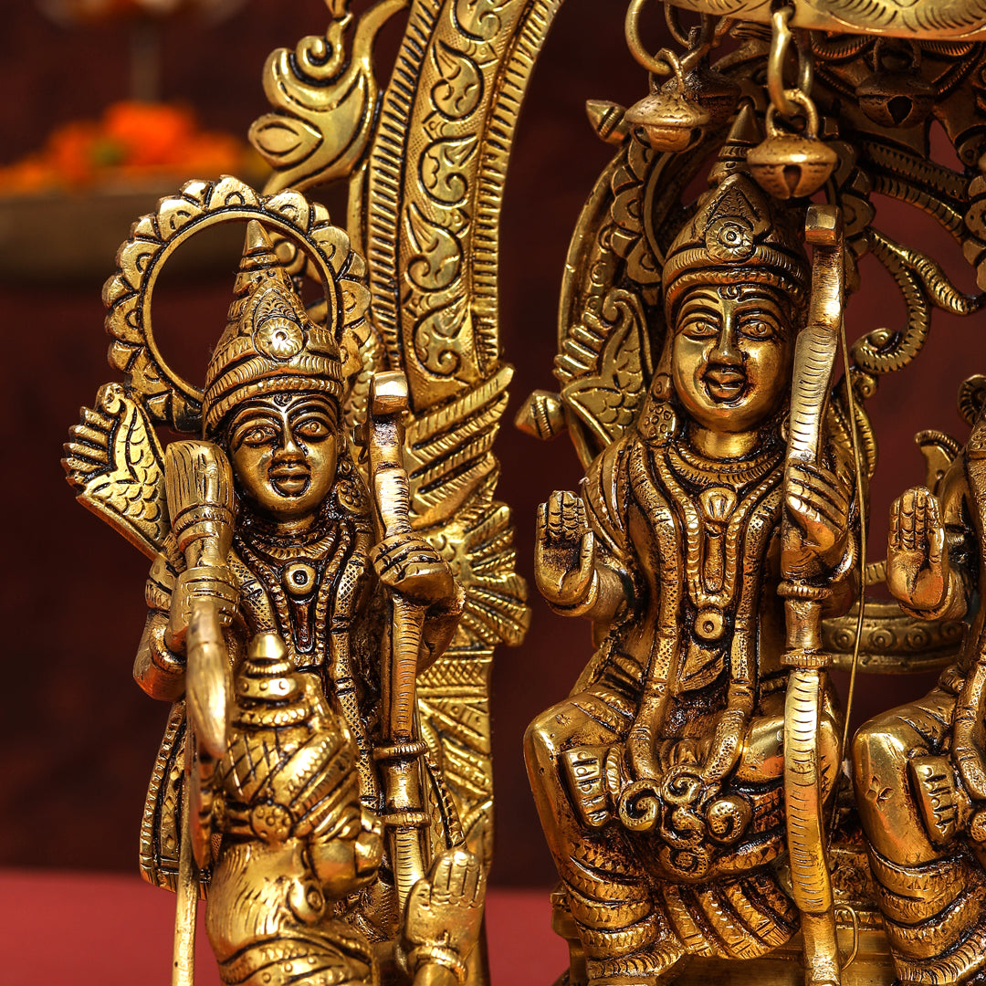 Brass Superfine Majestic Ram Darbar Statue (17 Inch) Vedansh Craft