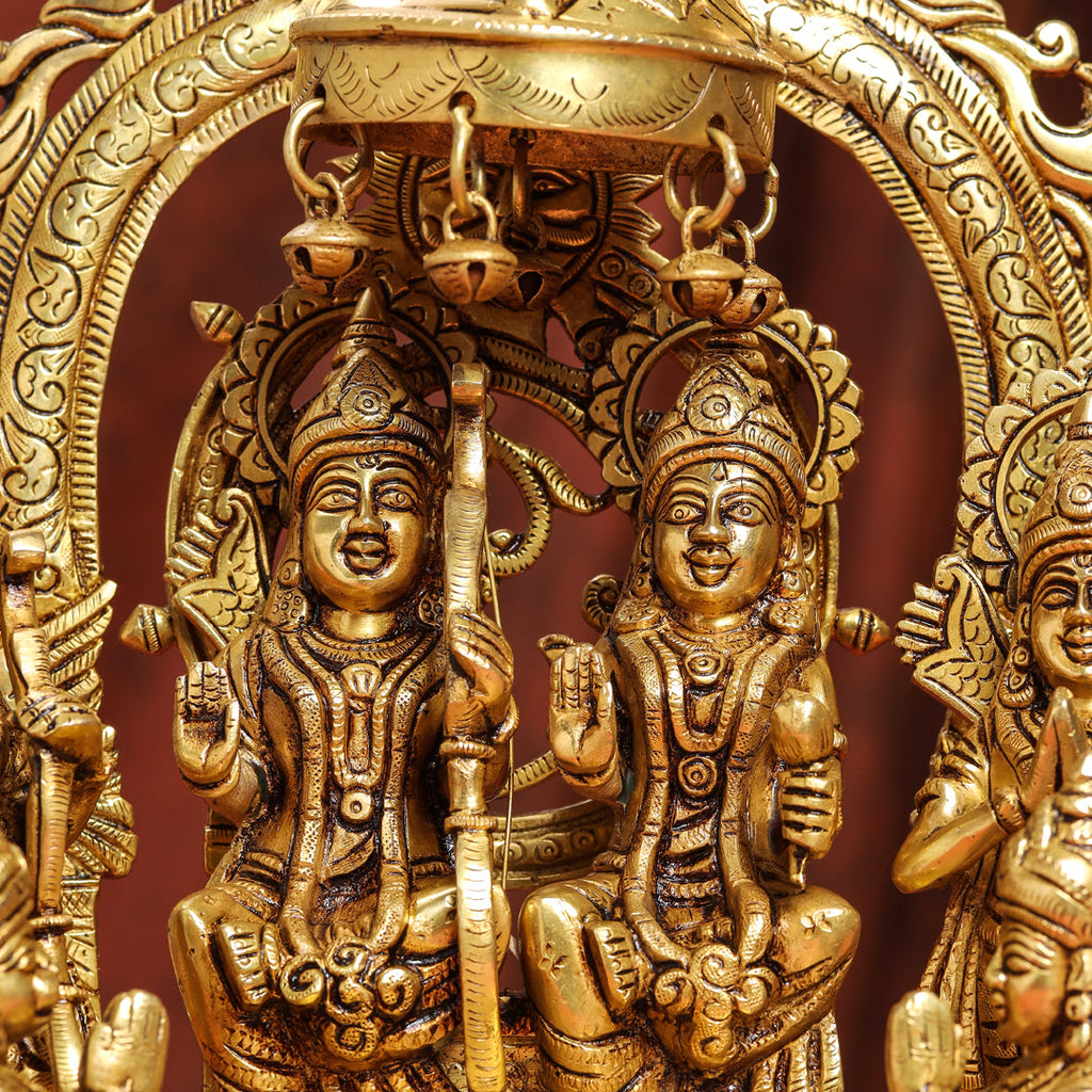 Brass Superfine Majestic Ram Darbar Statue (17 Inch) Vedansh Craft