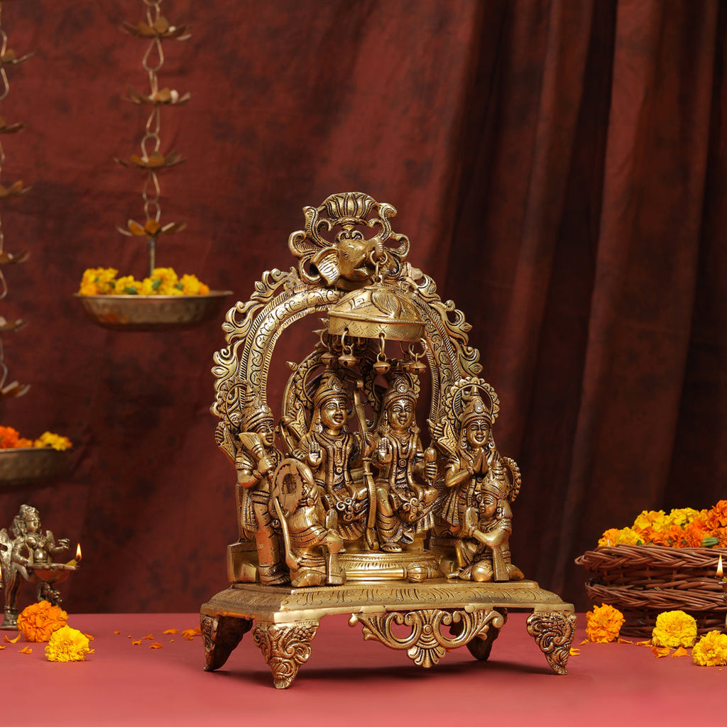 Brass Superfine Majestic Ram Darbar Statue (17 Inch) Vedansh Craft