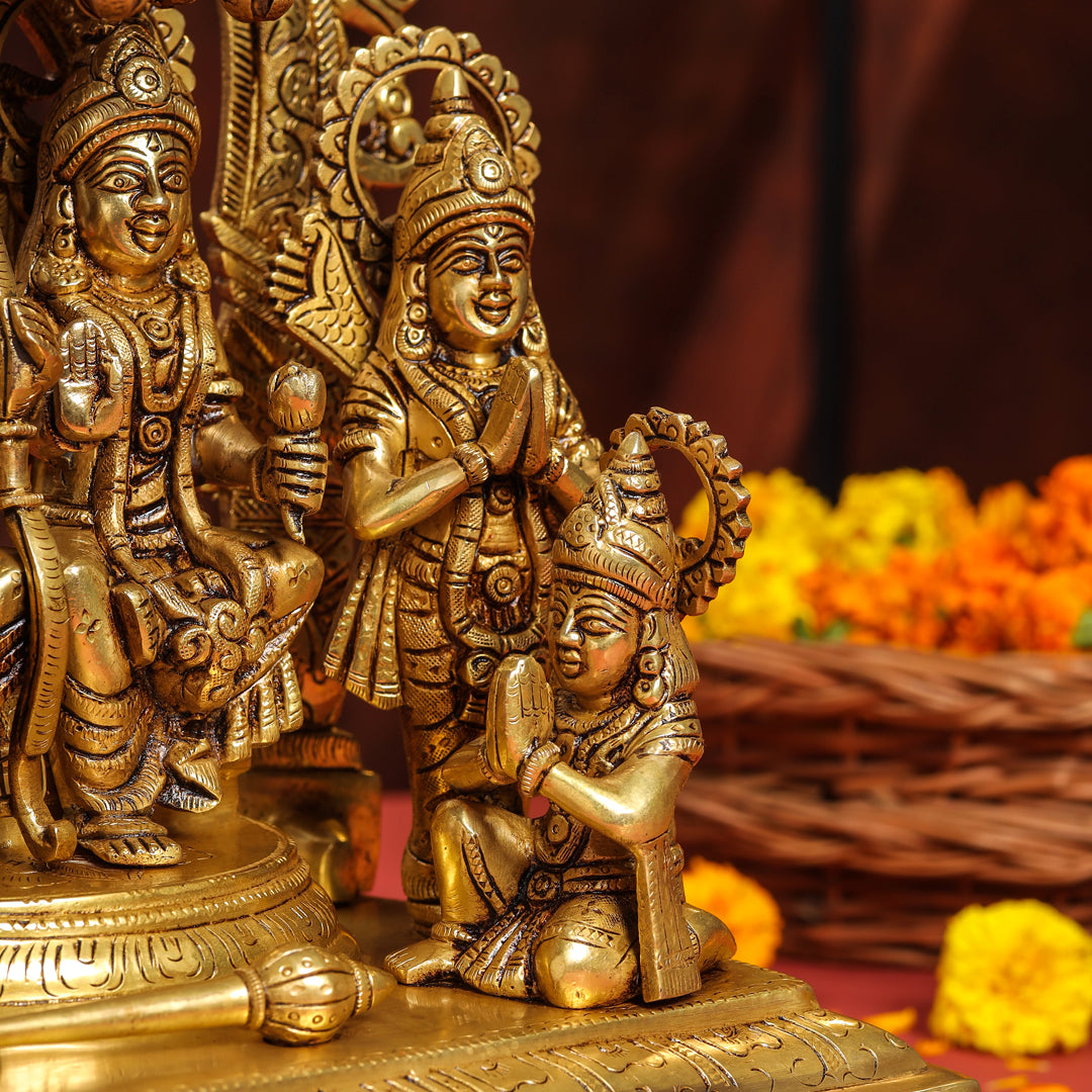 Brass Superfine Majestic Ram Darbar Statue (17 Inch) Vedansh Craft