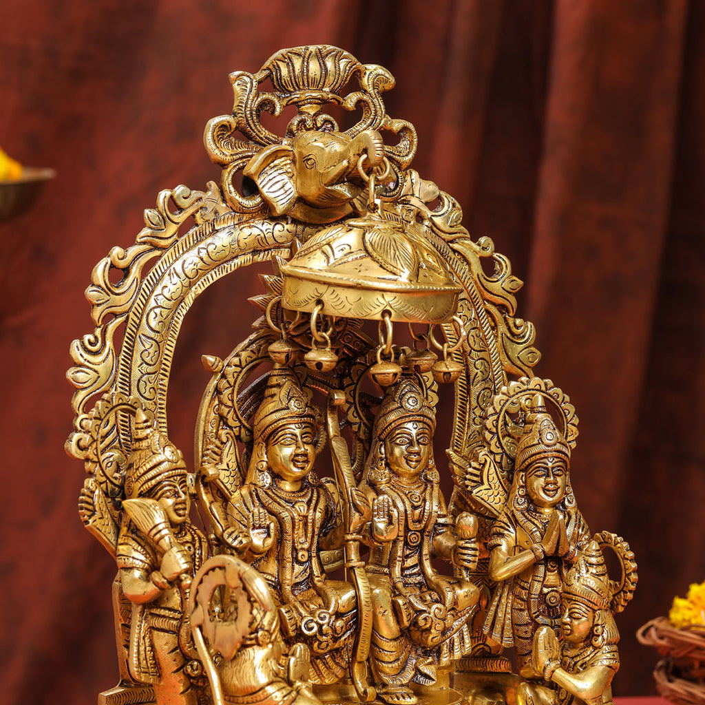 Brass Superfine Majestic Ram Darbar Statue (17 Inch) Vedansh Craft