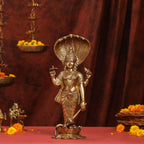 Brass Standing Lord Vishnu Idol (16.5 Inch) Vedansh Craft