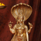 Brass Standing Lord Vishnu Idol (16.5 Inch) Vedansh Craft