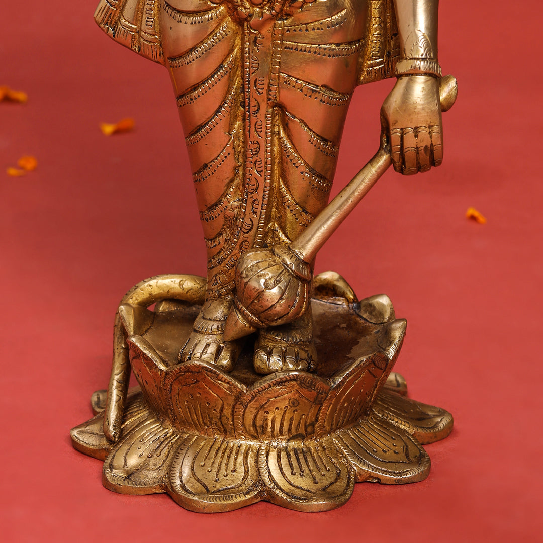 Brass Standing Lord Vishnu Idol (16.5 Inch) Vedansh Craft