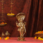 Brass Standing Lord Vishnu Idol (16.5 Inch) Vedansh Craft