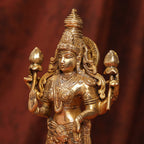 Brass Standing Vishnu Lakshmi Set (15 Inch) Vedansh Craft