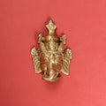 Brass Right Trunk Ganesha Face Wall Hanging (6 Inch) Vedansh Craft