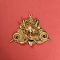 Brass Yali Face Wall Hanging (5.5 Inch) Vedansh Craft