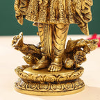 Brass Yogi Swami Narayan Statue (7 Inch) Vedansh Craft