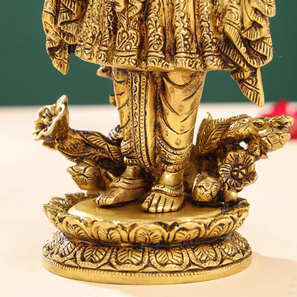 Brass Yogi Swami Narayan Statue (7 Inch) Vedansh Craft