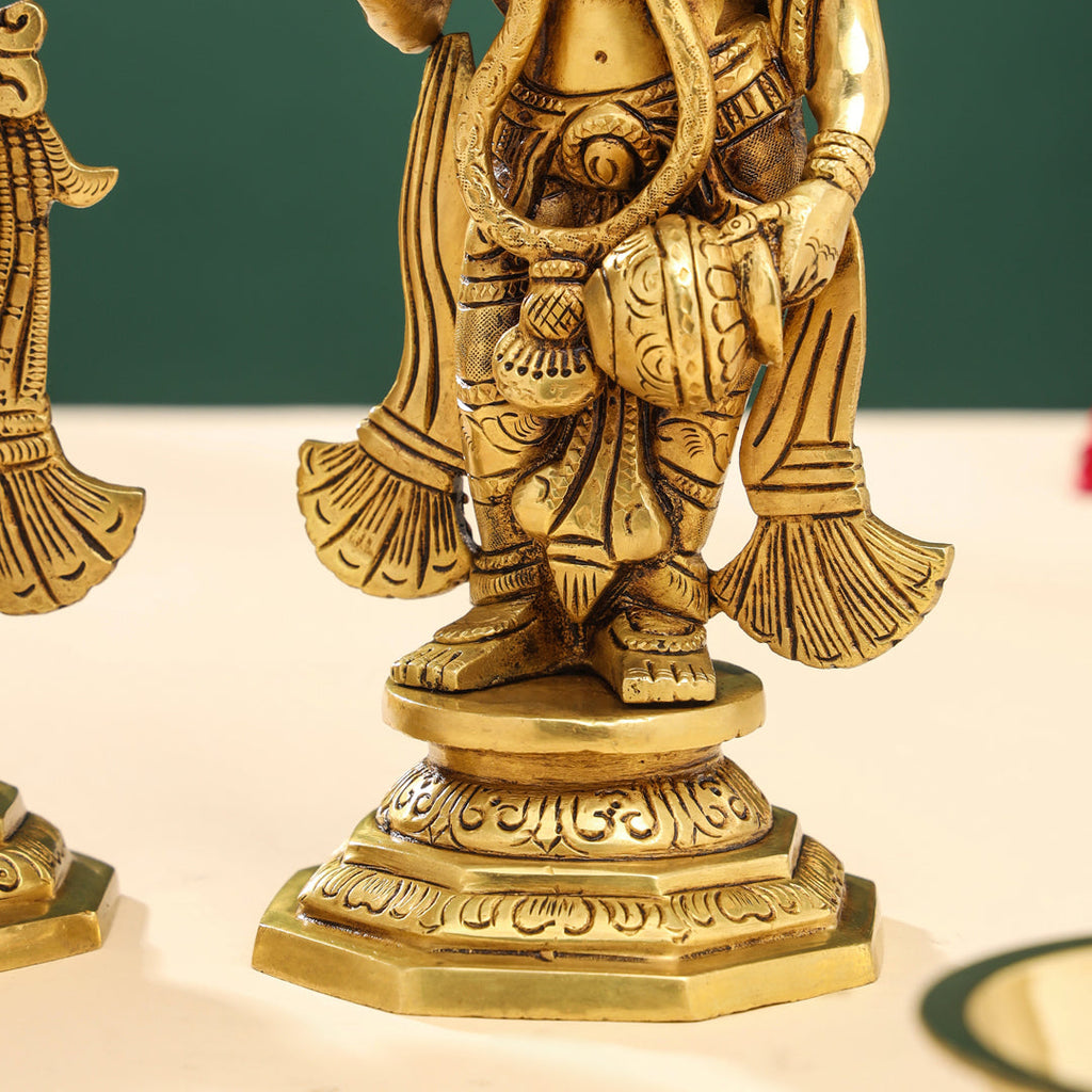 Brass Superfine Standing Radha krishna Idols Set (12 Inch) Vedansh Craft