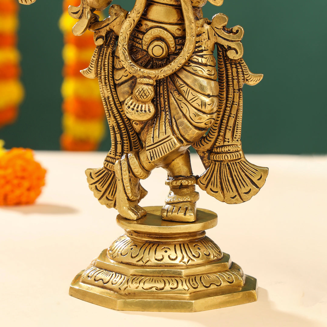 Brass Superfine Standing Radha krishna Idols Set (12 Inch) Vedansh Craft