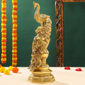 Brass Decorative Peacock Figurine (20 Inch) Vedansh Craft