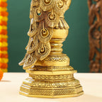 Brass Decorative Peacock Figurine (20 Inch) Vedansh Craft