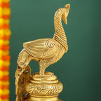 Brass Decorative Peacock Figurine (20 Inch) Vedansh Craft