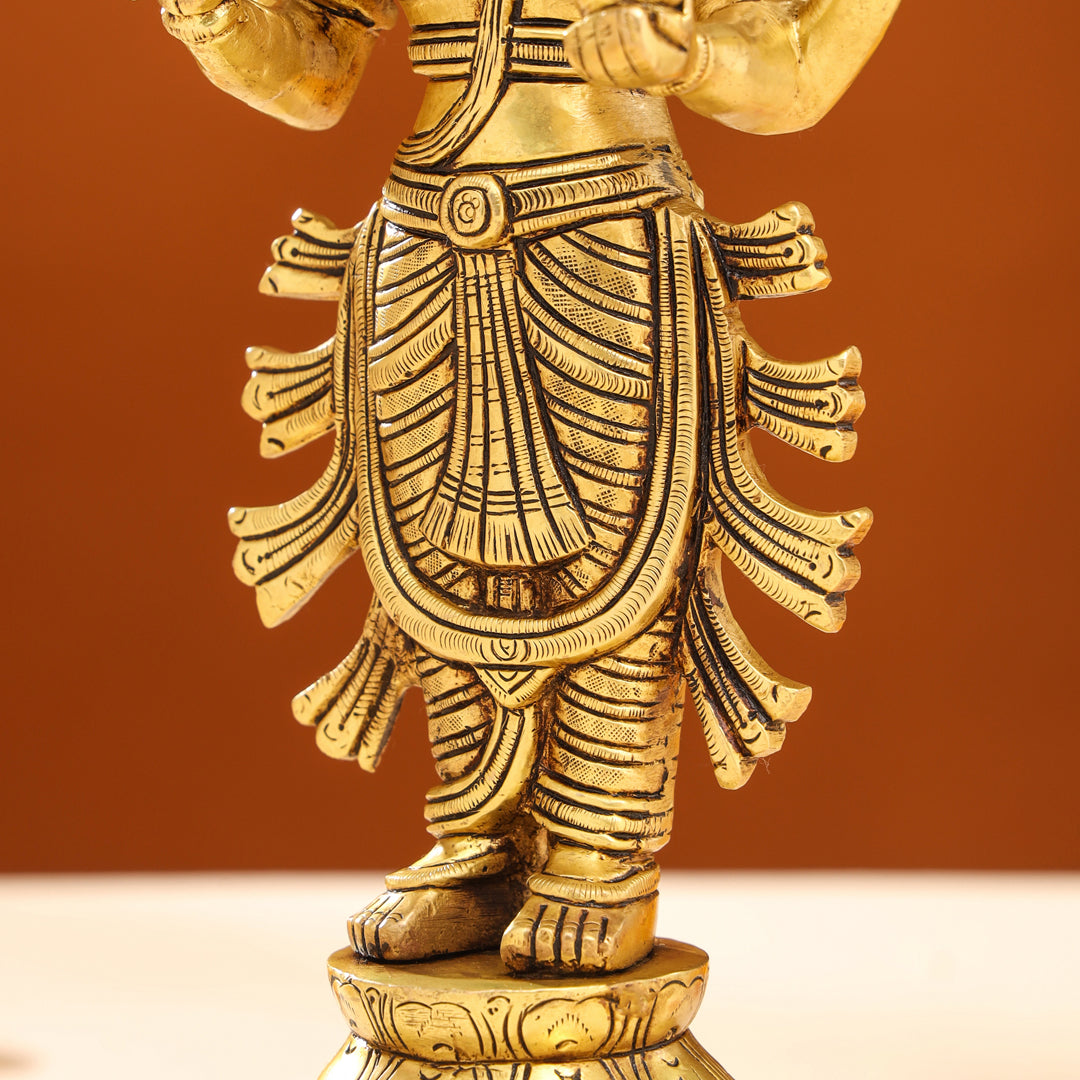 Brass Lord Dhanvantari Idol (13 Inch) Vedansh Craft