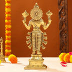 Brass Lord Dhanvantari Idol (13 Inch) Vedansh Craft