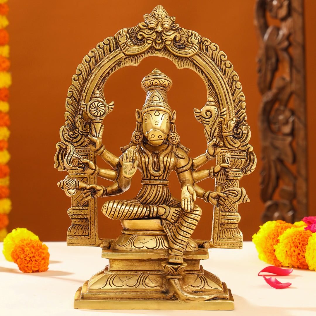 Brass Superfine Varahi Devi Idol (13 Inch) Vedansh Craft