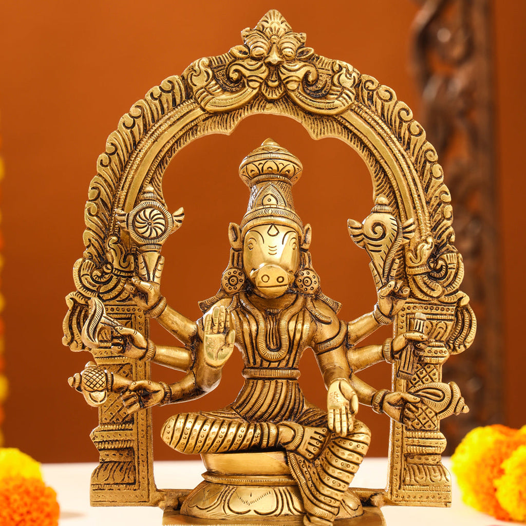 Brass Superfine Varahi Devi Idol (13 Inch) Vedansh Craft