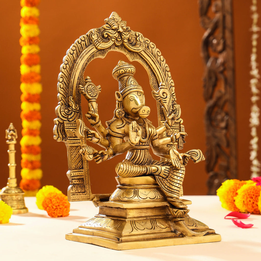 Brass Superfine Varahi Devi Idol (13 Inch) Vedansh Craft