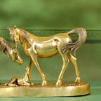 Brass Modern Horse Showpiece (11 Inch) Vedansh Craft