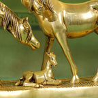 Brass Modern Horse Showpiece (11 Inch) Vedansh Craft