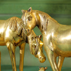 Brass Modern Horse Showpiece (11 Inch) Vedansh Craft