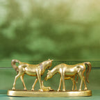 Brass Modern Horse Showpiece (11 Inch) Vedansh Craft