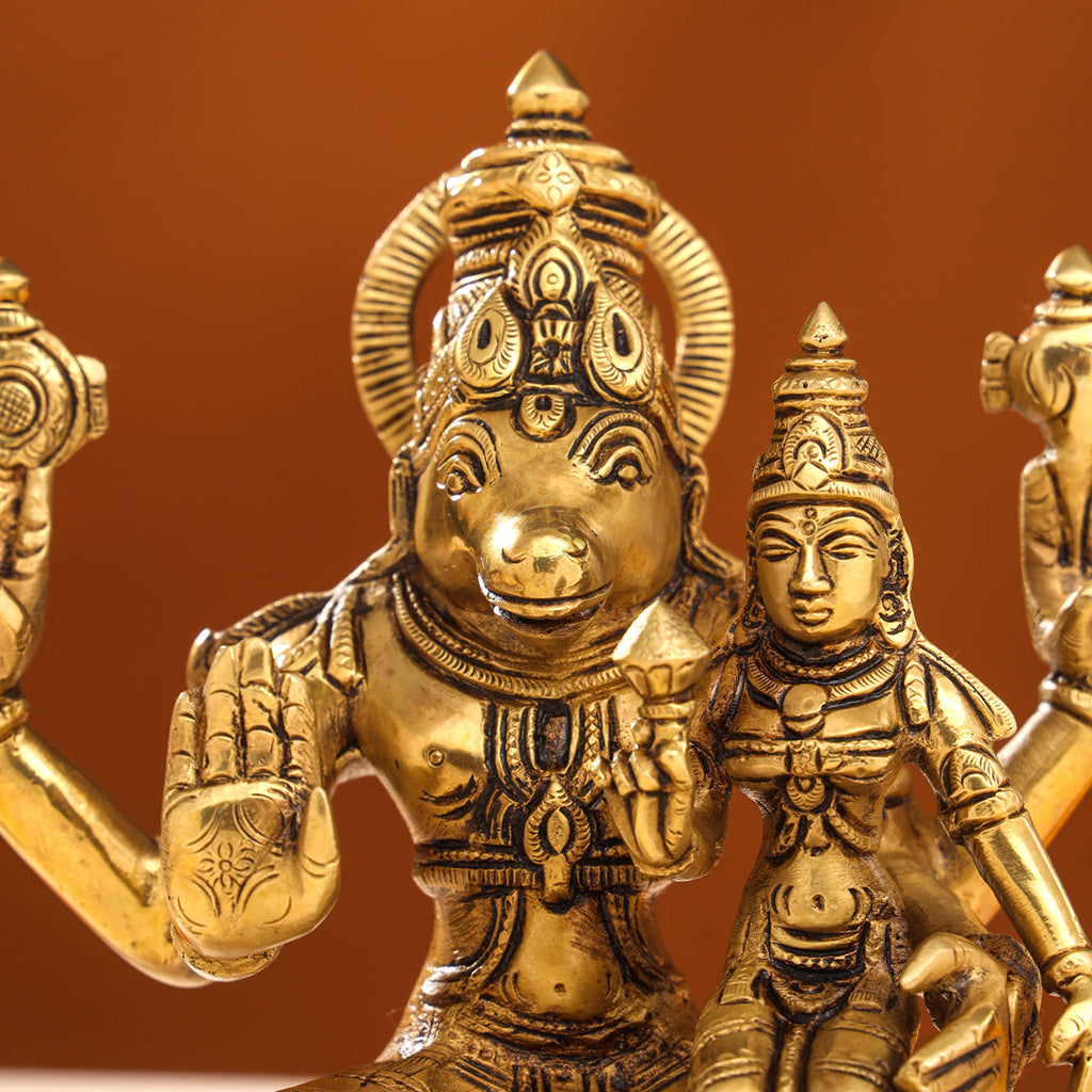 Brass Superfine Sitting Varaha Lakshmi Idol (10 Inch) Vedansh Craft